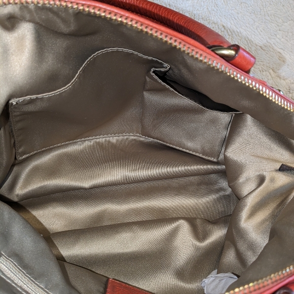 Coach Lindsey Satchel NWT Persimmon orange color. - Picture 7 of 12